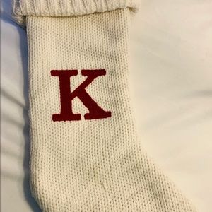 "K" Christmas Stocking